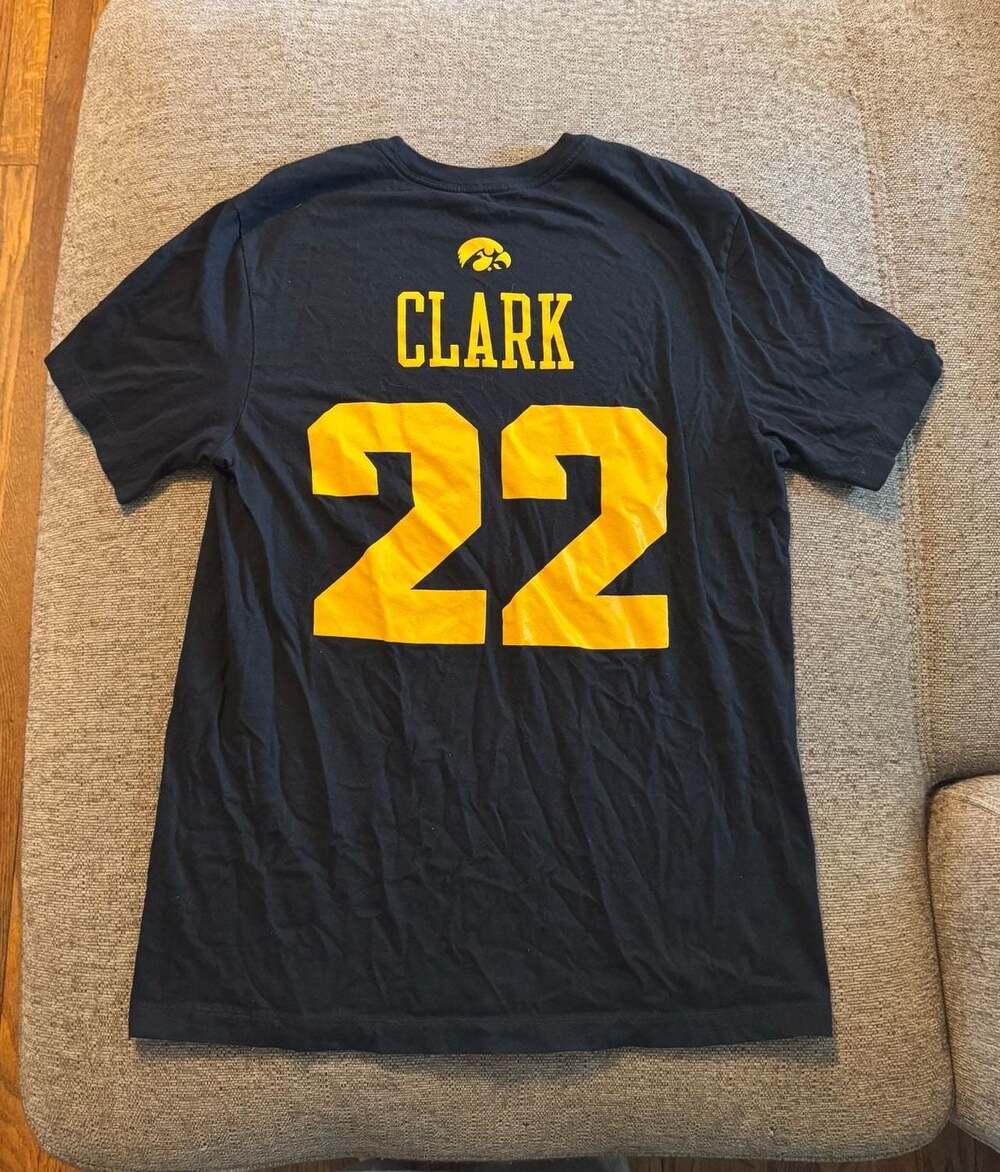 Nike Caitlin Clark Iowa Hawkeyes You Break It You Own It T-Shirt Black Size M